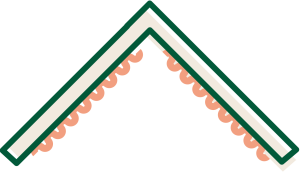 abstrakte Grafik eines Häuserdaches